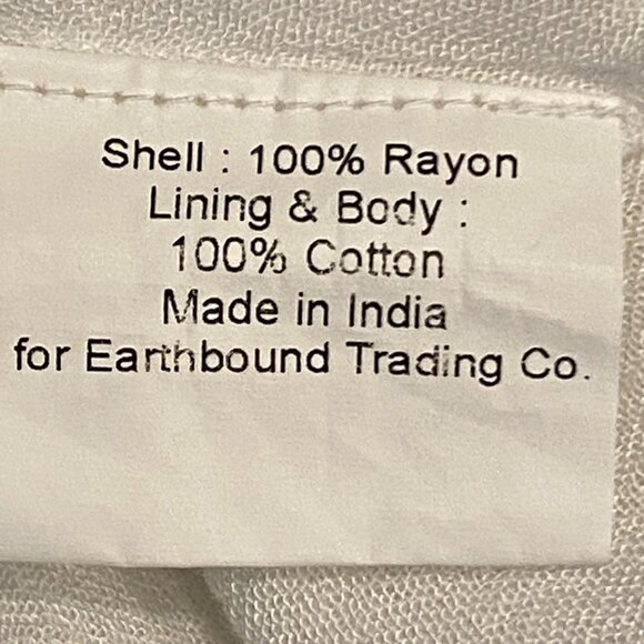 Earthbound BOHO Beachy White Halter Midi/Maxi Dress Crochet & Gauze 266A - Picture 7 of 8